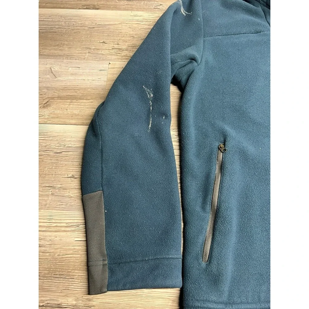 The North Face Men's Fleece Full Zip Jacket‎ Blue Size L Synthetic Sherpa Lined
